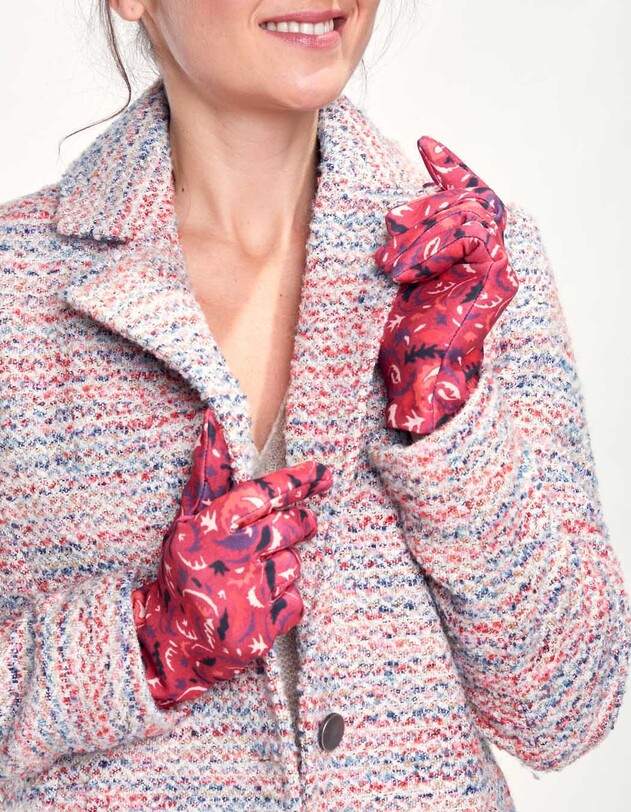 Gants imprim&eacute;s femme imprim&eacute; La Fianc&eacute;e