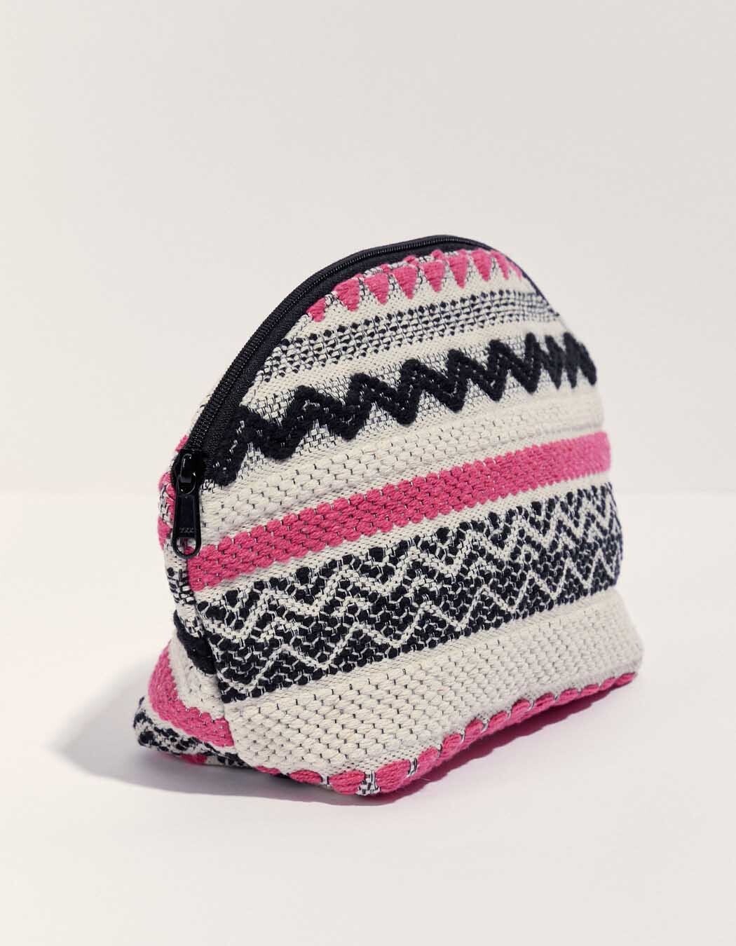 Grande pochette coton zippée imprimé La Fiancée