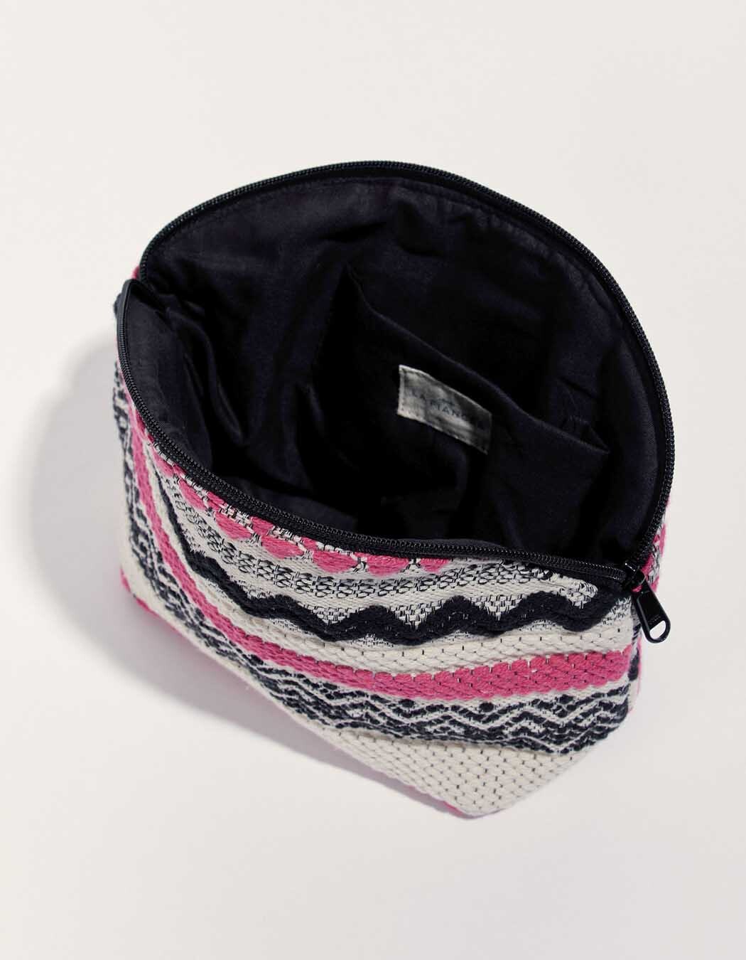 Grande pochette coton zippée imprimé La Fiancée
