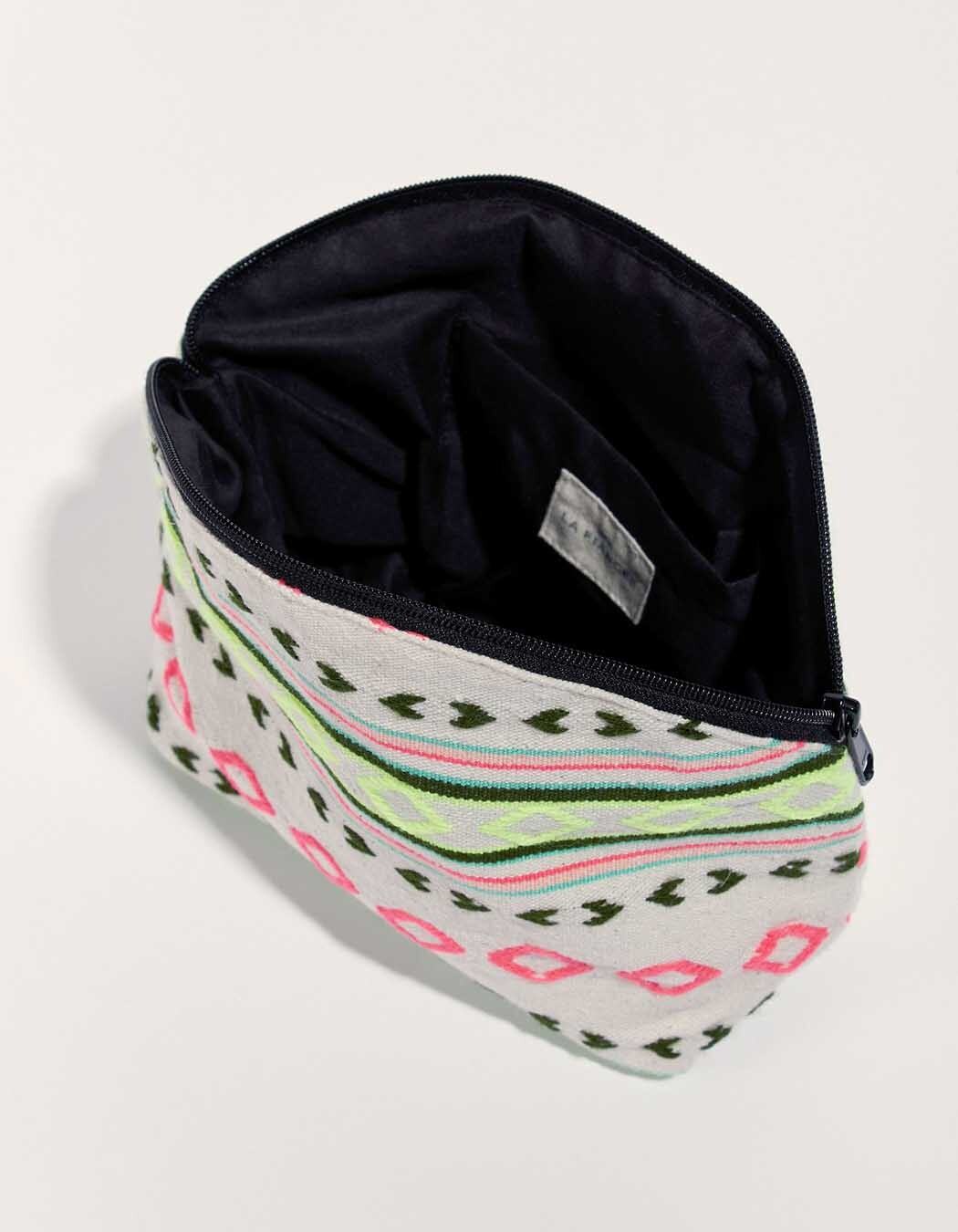 Grande pochette coton zippée imprimé La Fiancée