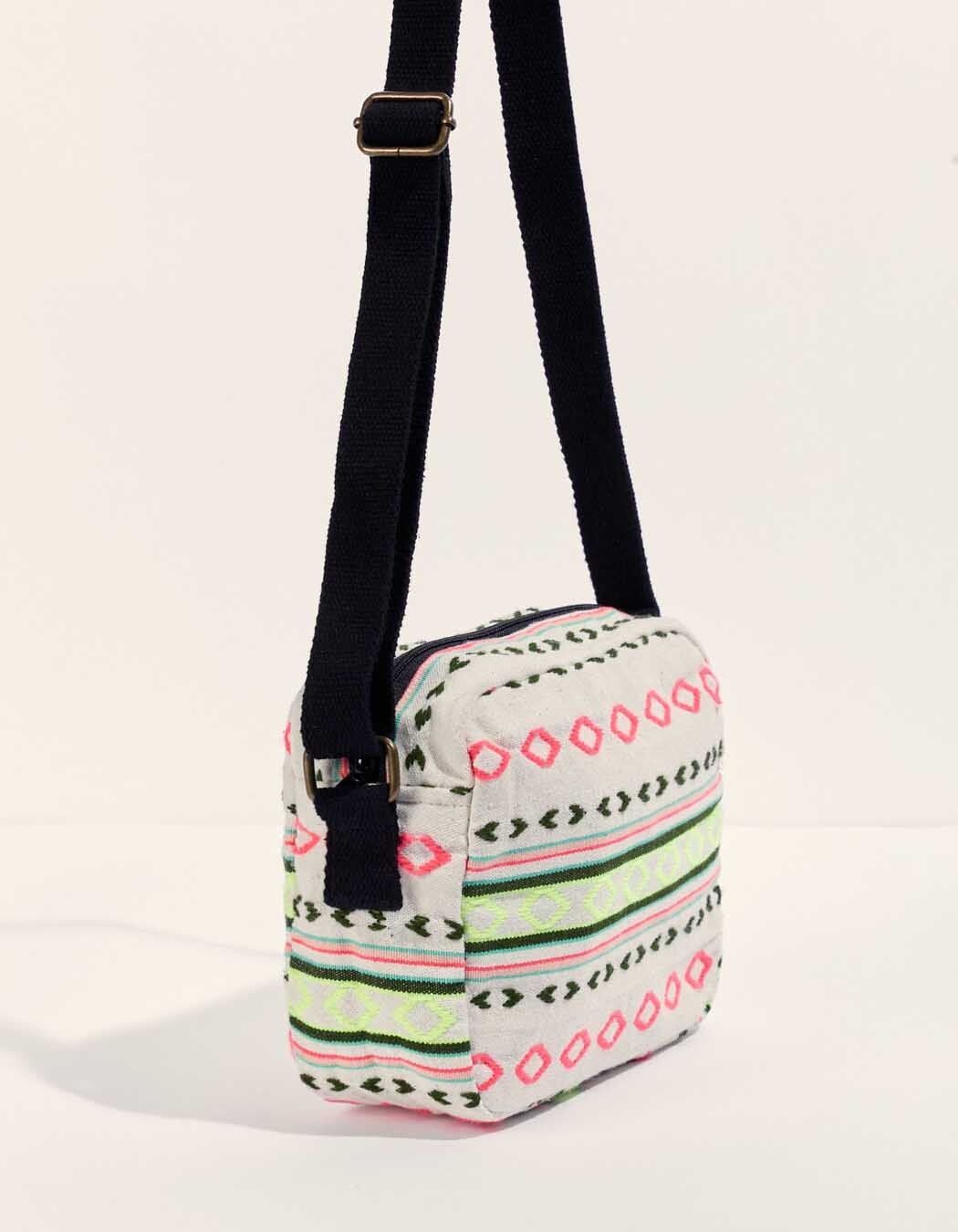 Sac bandoulière coton imprimé La Fiancée