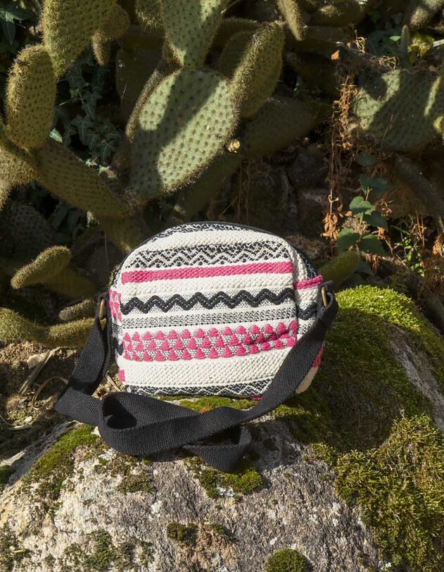 Sac bandouli&egrave;re coton imprim&eacute; La Fianc&eacute;e