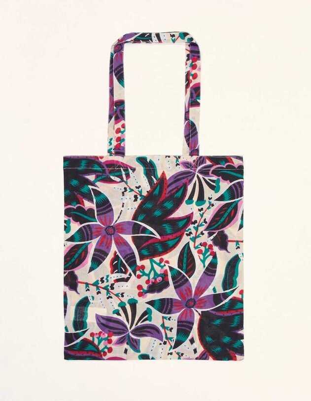 Sac totebag coton bio imprim&eacute; La Fianc&eacute;e