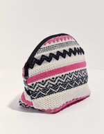 Grande pochette coton zippée imprimé La Fiancée
