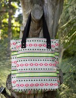 Sac cabas en coton fantaisie imprimé La Fiancée