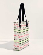 Sac cabas en coton fantaisie imprimé La Fiancée