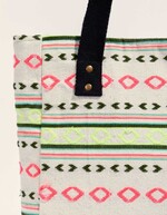 Sac cabas en coton fantaisie imprimé La Fiancée