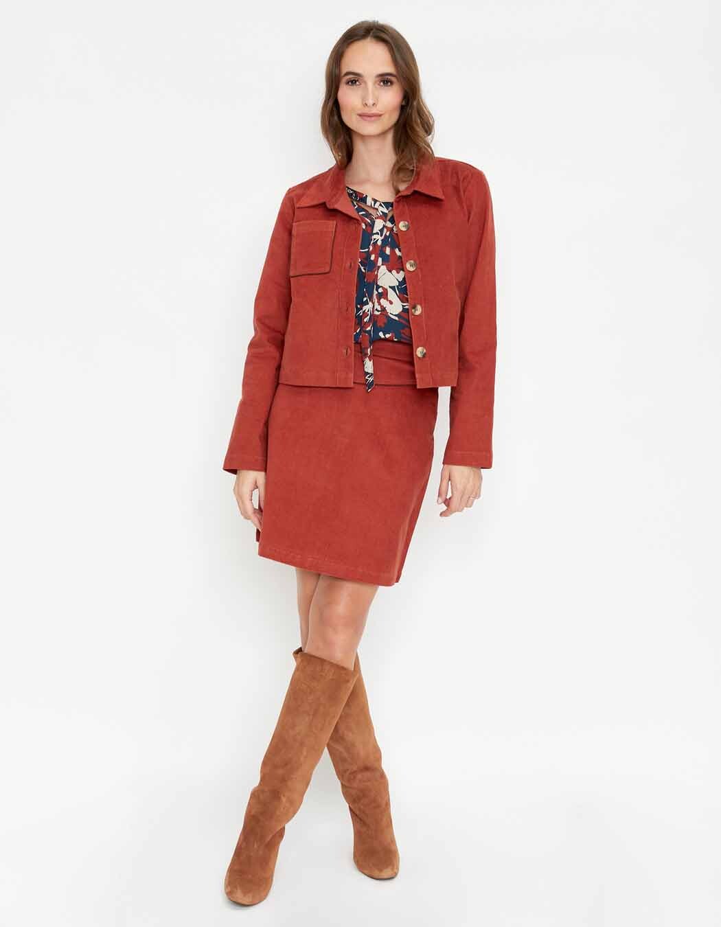 Jupe Courte Princesse Nomade Taille 4 - Style Hippie/ethnique, Motif Camouflage Marron, Parfait état