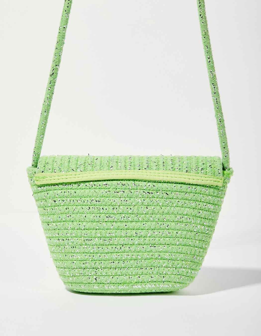 Sac bandoulière corde doré imprimé La Fiancée