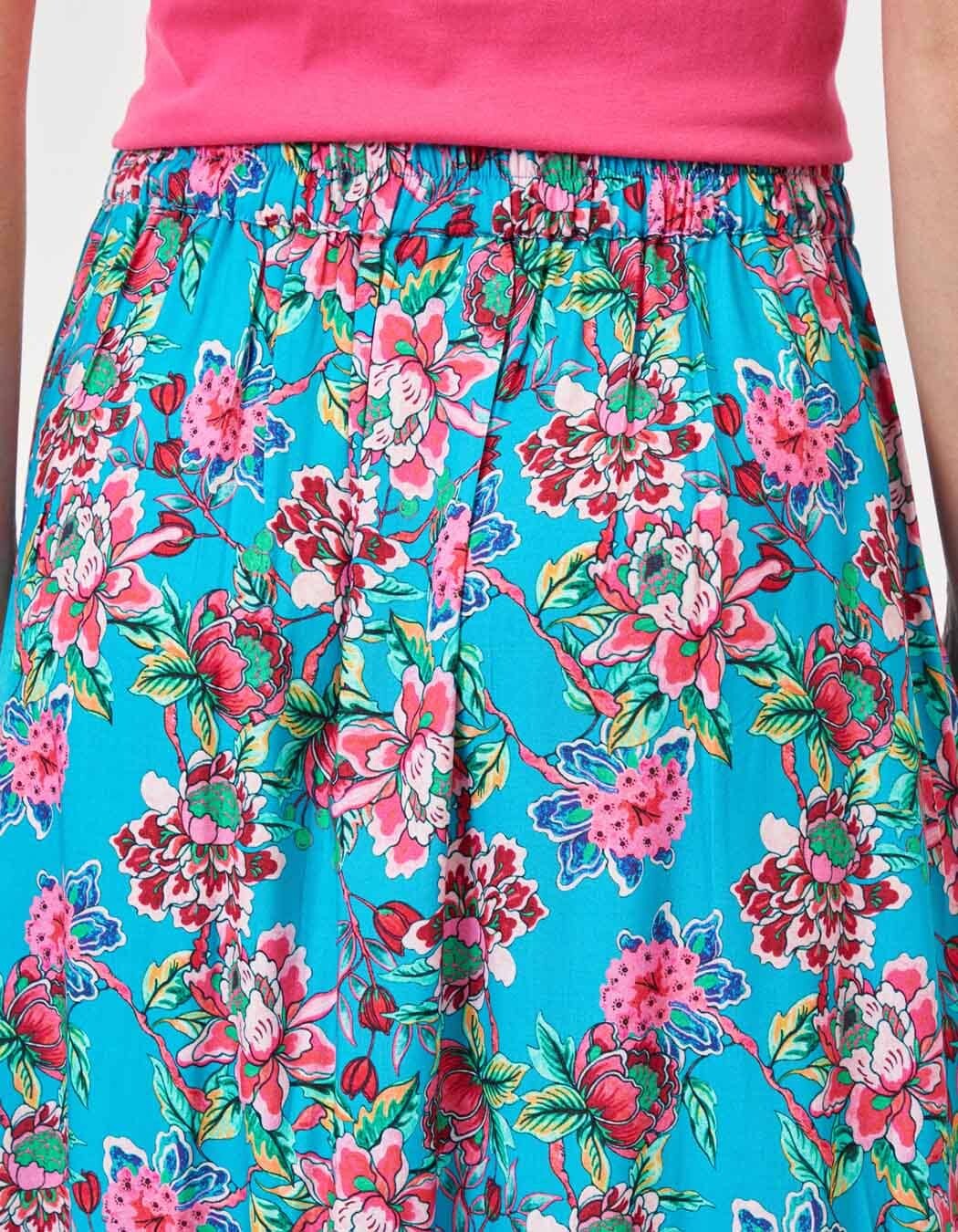 Jupe Midi Fleurie Marina Moscone - Modèle Tubino Neuf Avec étiquette - Taille 8 (Prix Boutique 999$)
