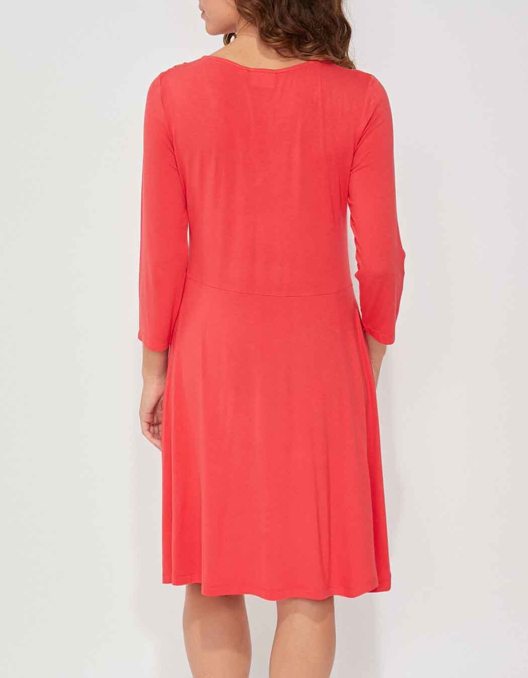 Robe maille col croisé imprimé La Fiancée