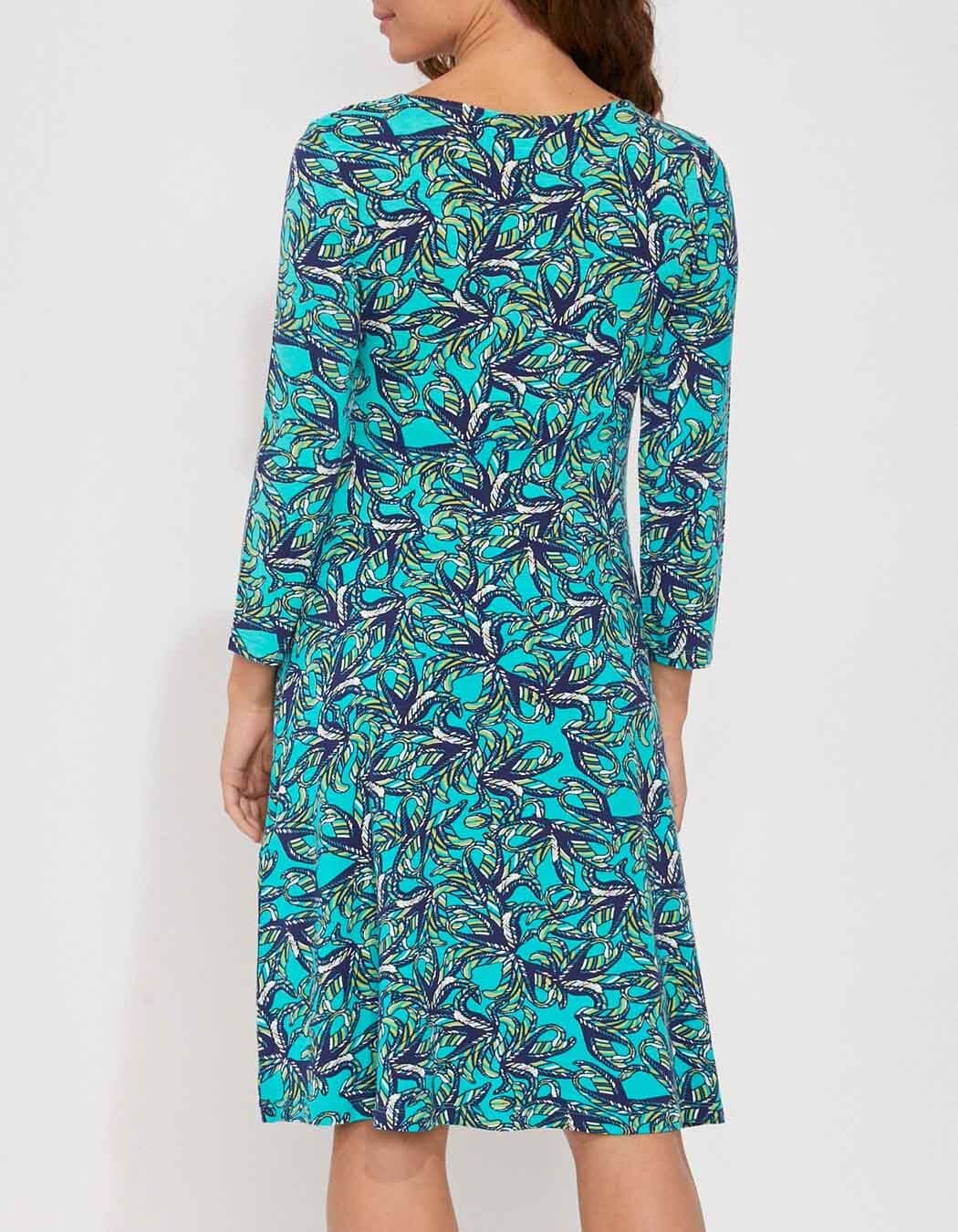 Robe maille col croisé imprimé La Fiancée
