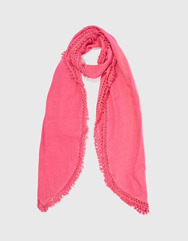 Foulard en gaze de coton bio imprim&eacute; La Fianc&eacute;e