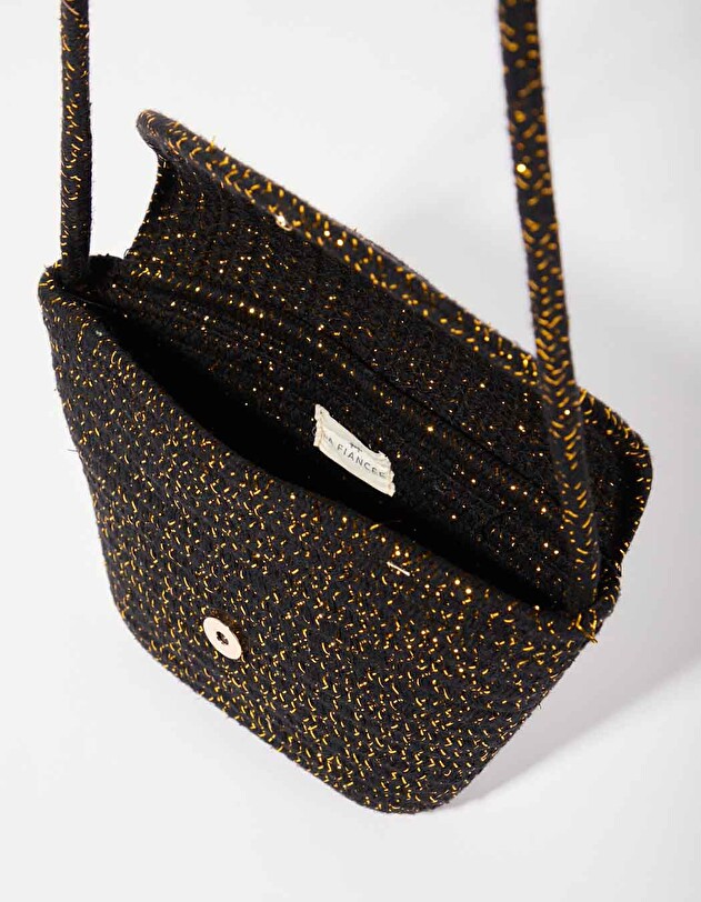 Sac bandouli&egrave;re corde dor&eacute; imprim&eacute; La Fianc&eacute;e