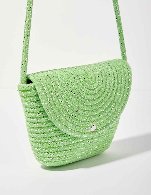 Sac bandouli&egrave;re corde dor&eacute; imprim&eacute; La Fianc&eacute;e