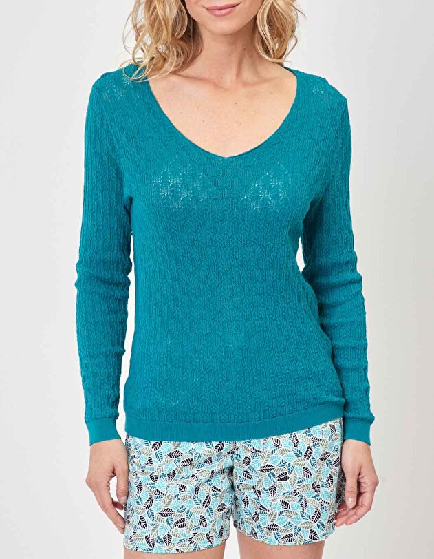Haut Court été Femme En Crochet – Maille Ajourée, Transparent – Coupe Ajustée – Plage, Streetwear