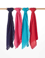 Foulard en gaze de coton bio imprimé La Fiancée