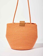 Sac boule esprit panier corde doré imprimé La Fiancée