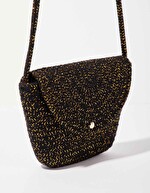 Sac bandoulière corde doré imprimé La Fiancée