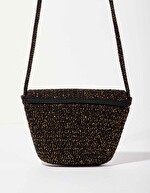 Sac bandoulière corde doré imprimé La Fiancée