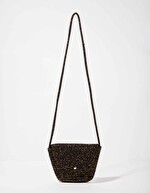 Sac bandoulière corde doré imprimé La Fiancée