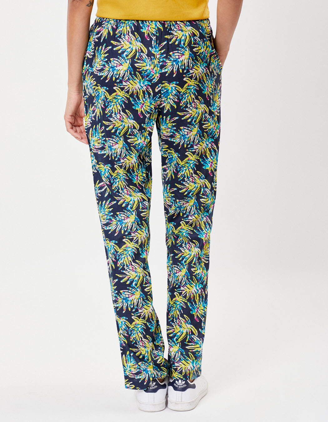 Pantalon droit coton bio imprimé La Fiancée