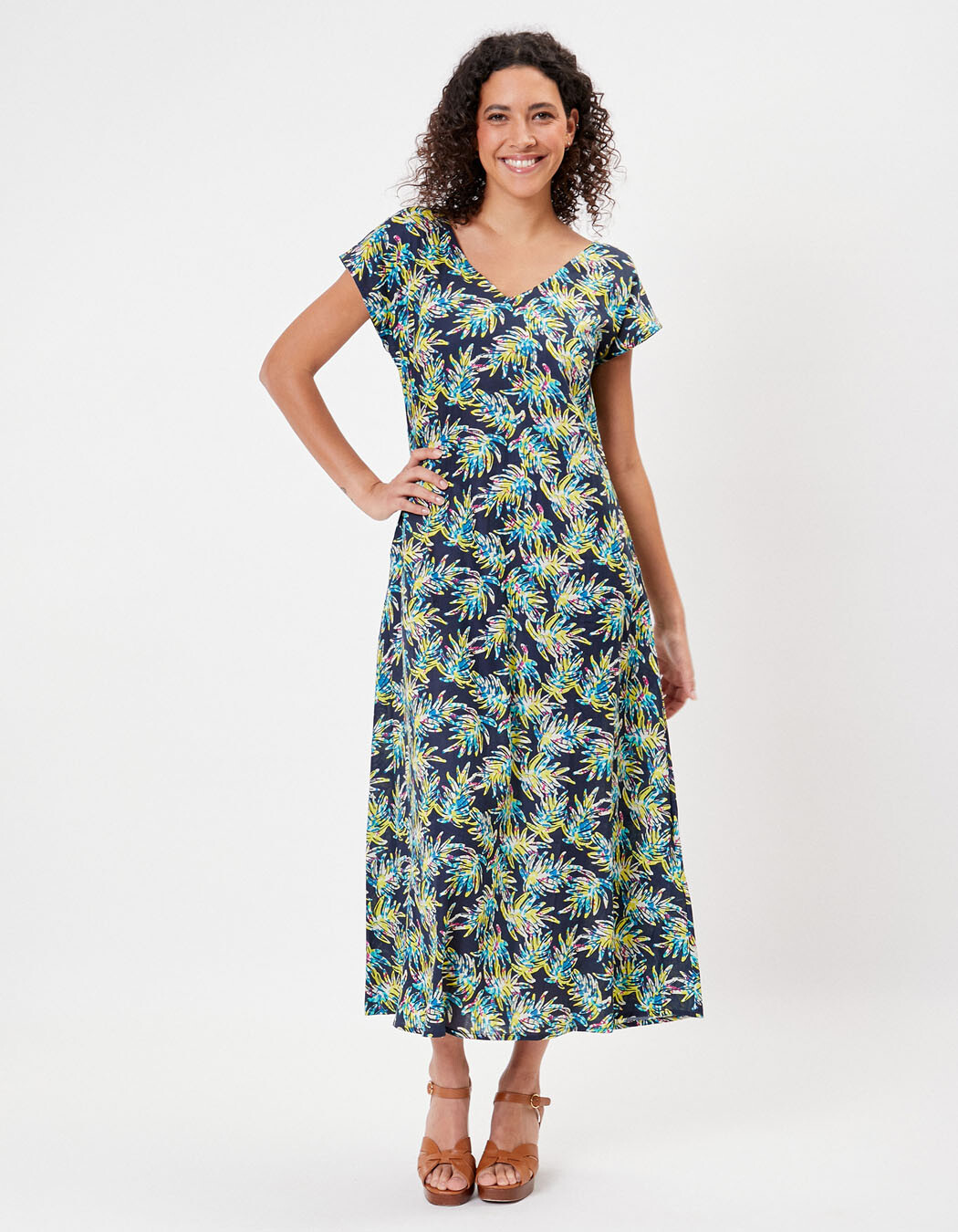 Robe longue coton bio imprimé La Fiancée