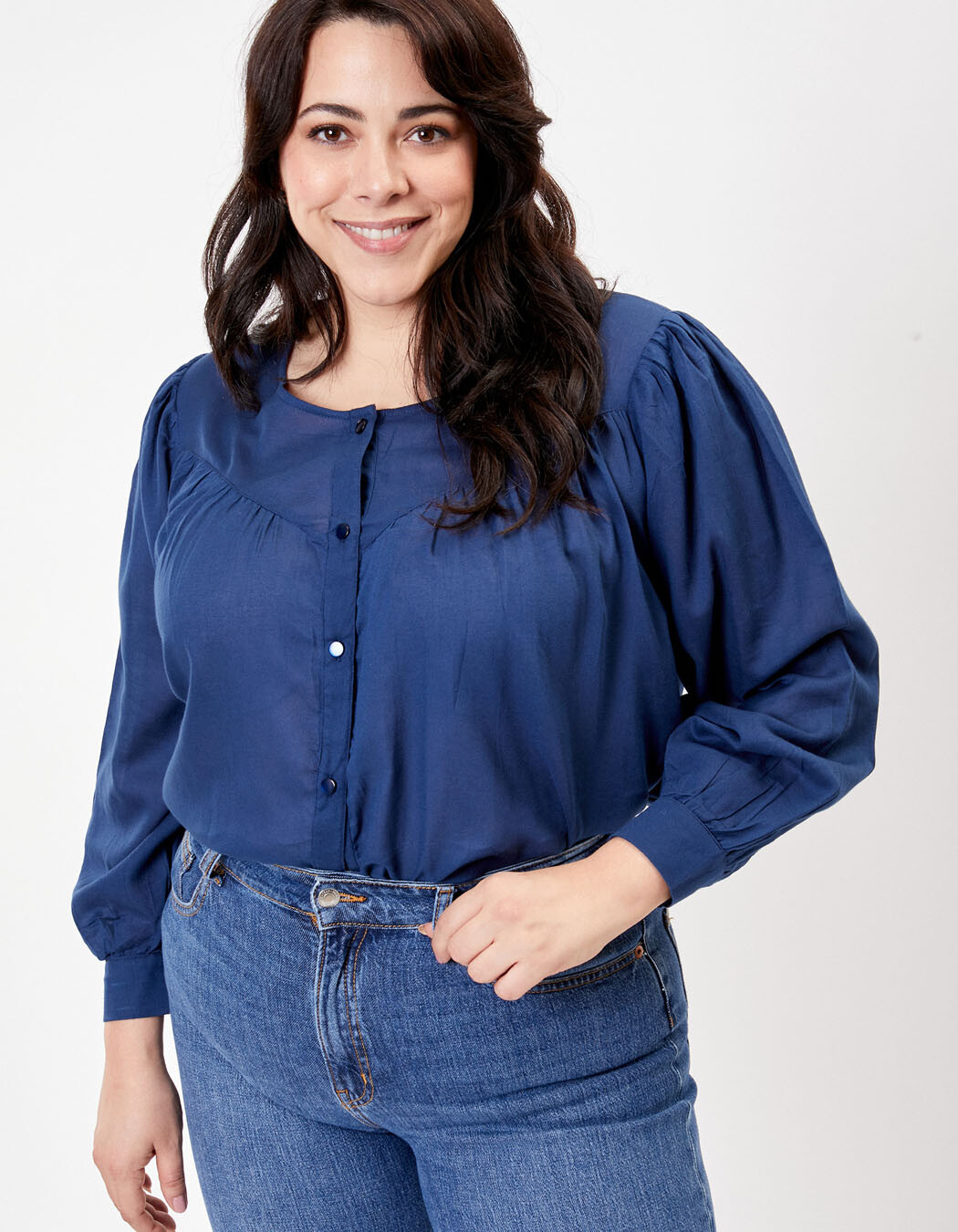 Blouse ample coton bio imprimé La Fiancée