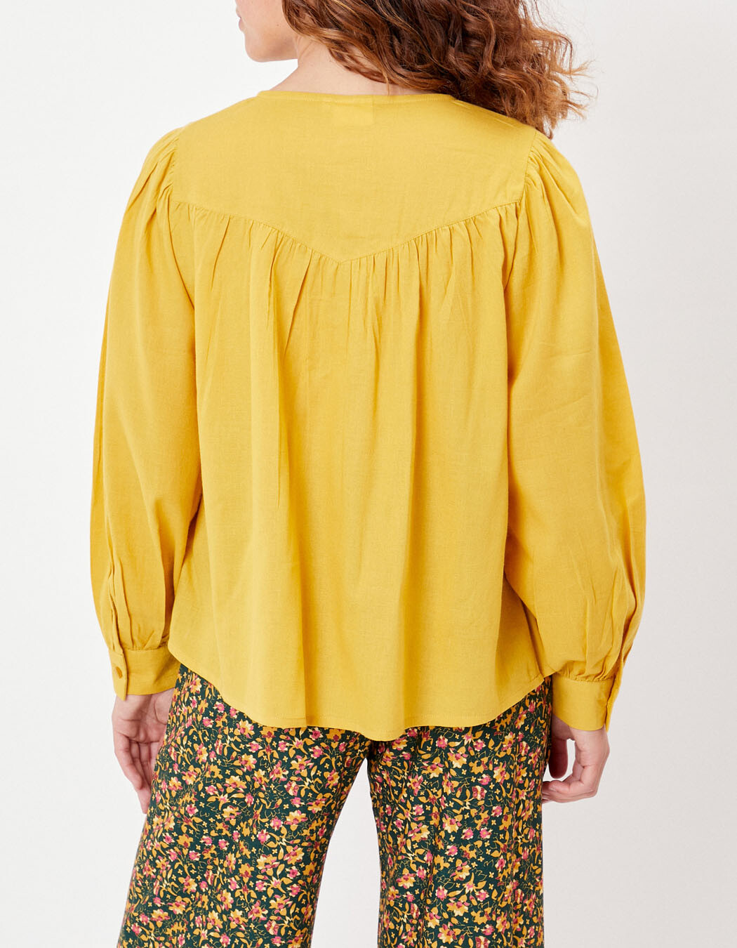 Blouse ample coton bio imprimé La Fiancée
