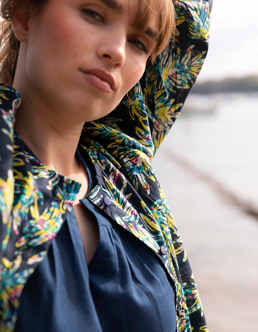 Blouse ample coton bio imprimé La Fiancée
