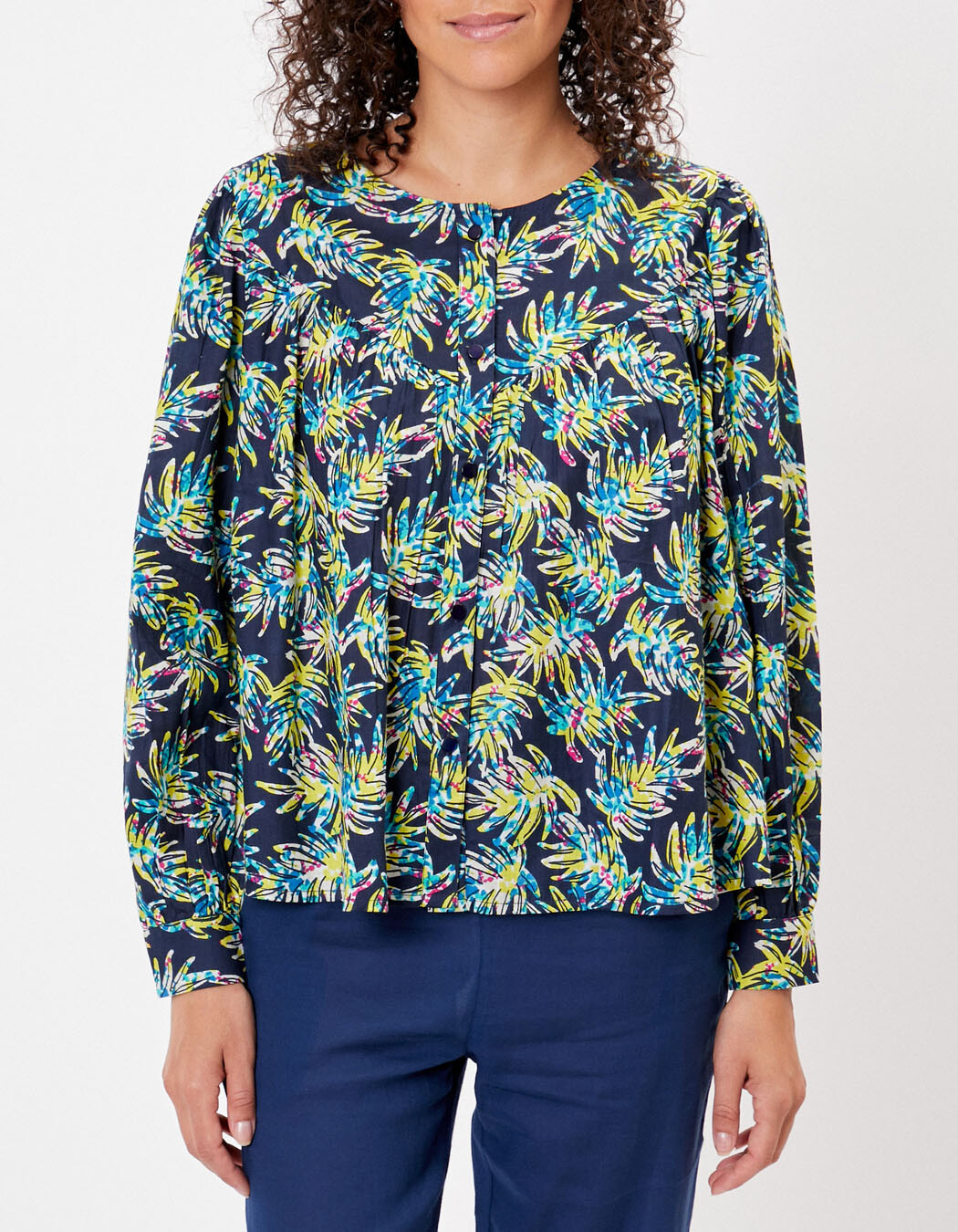 Blouse ample coton bio imprimé La Fiancée
