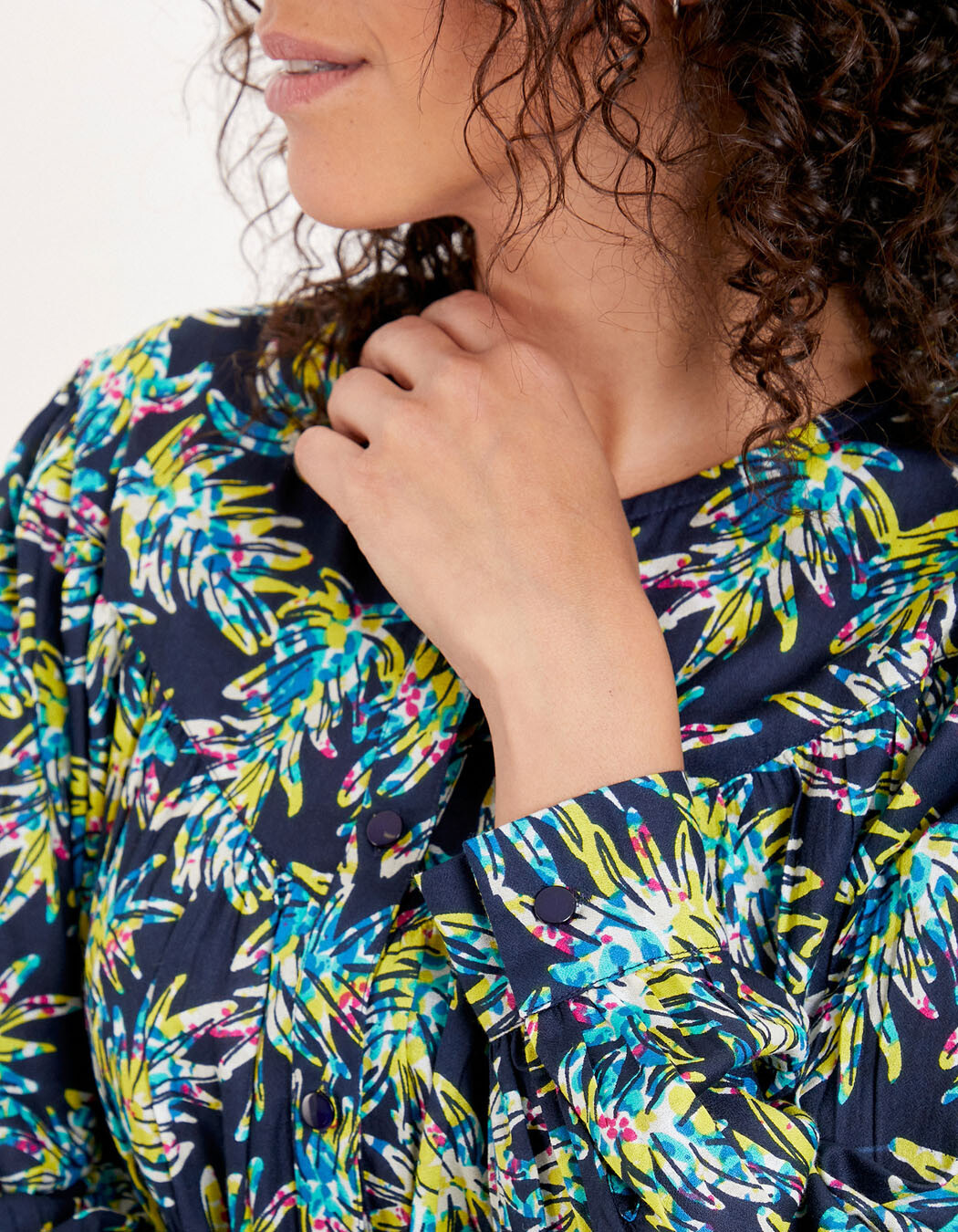 Blouse ample coton bio imprimé La Fiancée