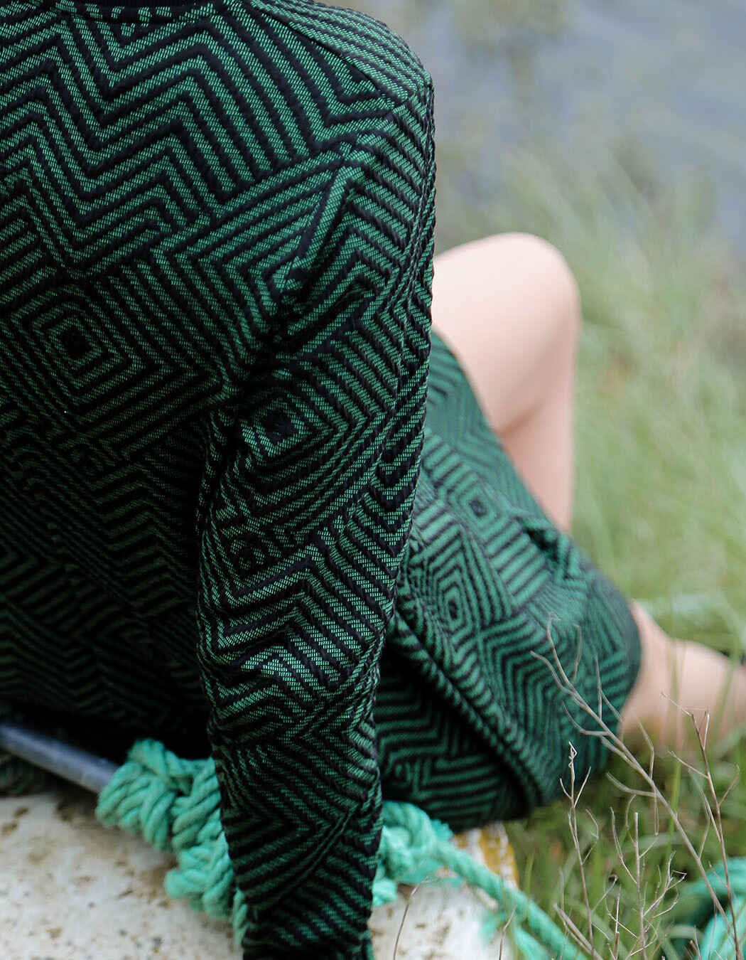 Robe maille évasée imprimé La Fiancée