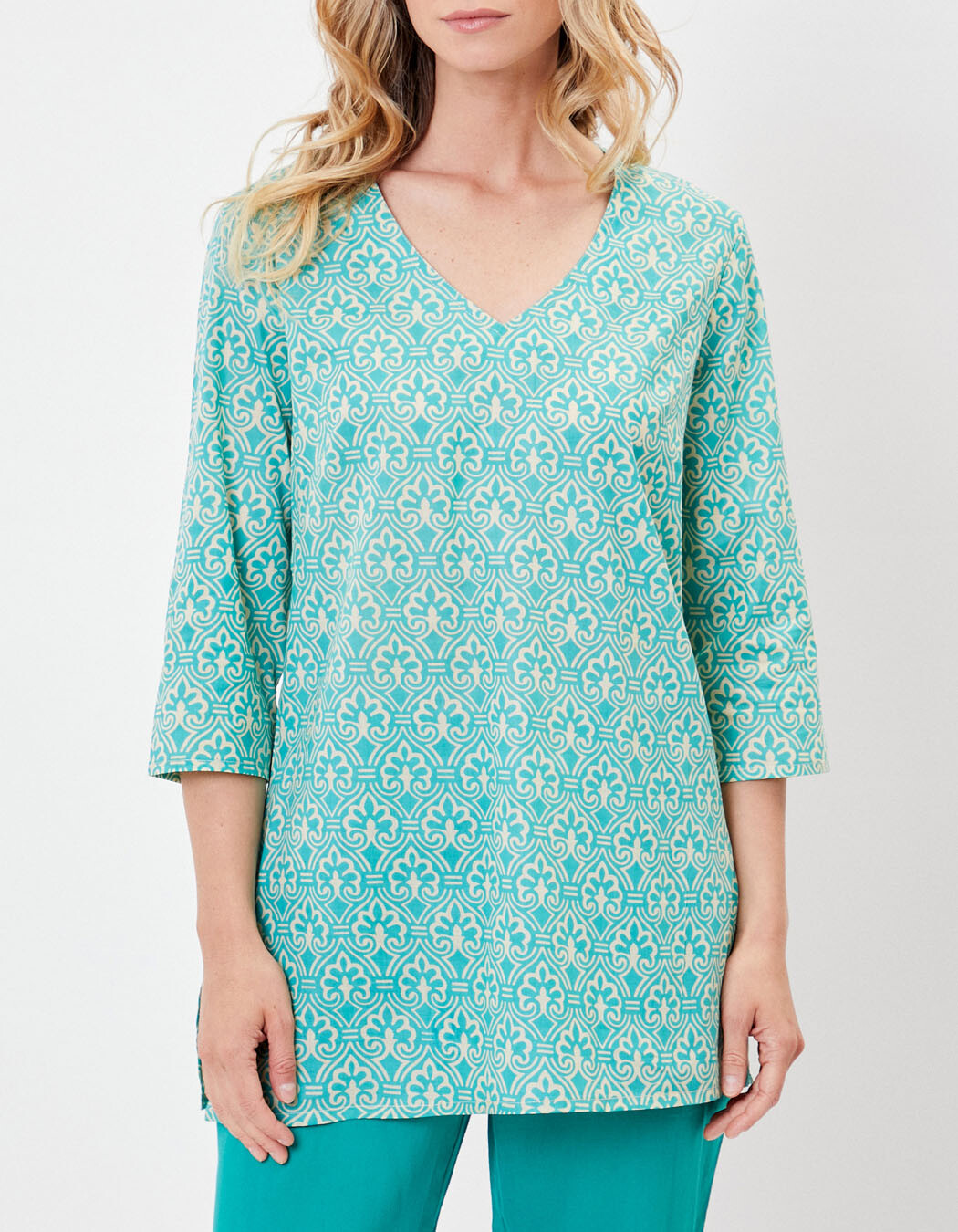 Tunique femme voile de coton bio imprimé La Fiancée