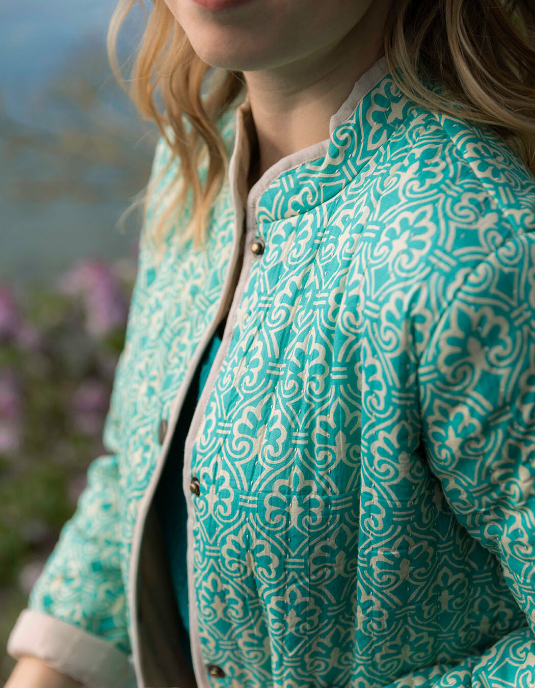 Veste en coton matelassé - KAKI - Fille - 25.00 Veste en coton matelassé - KAKI - Fille - 25.00