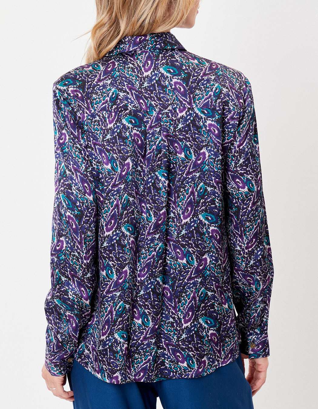 Chemise fluide satin de viscose imprimé La Fiancée