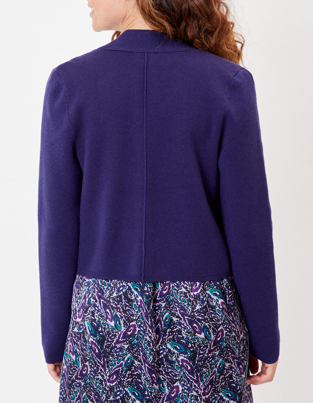 Gilet court maille uni femme imprimé La Fiancée