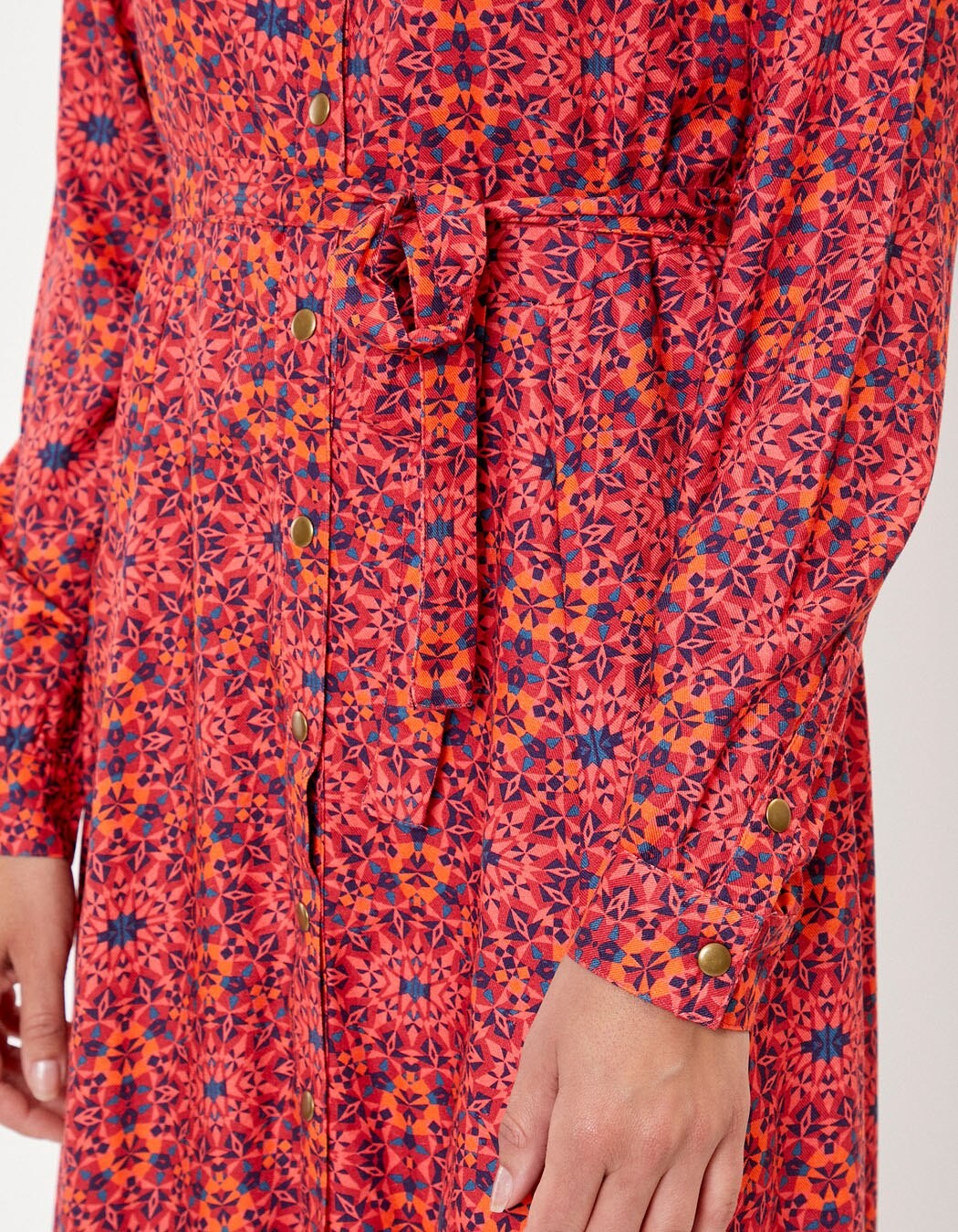 Robe chemise midi fluide imprimé La Fiancée