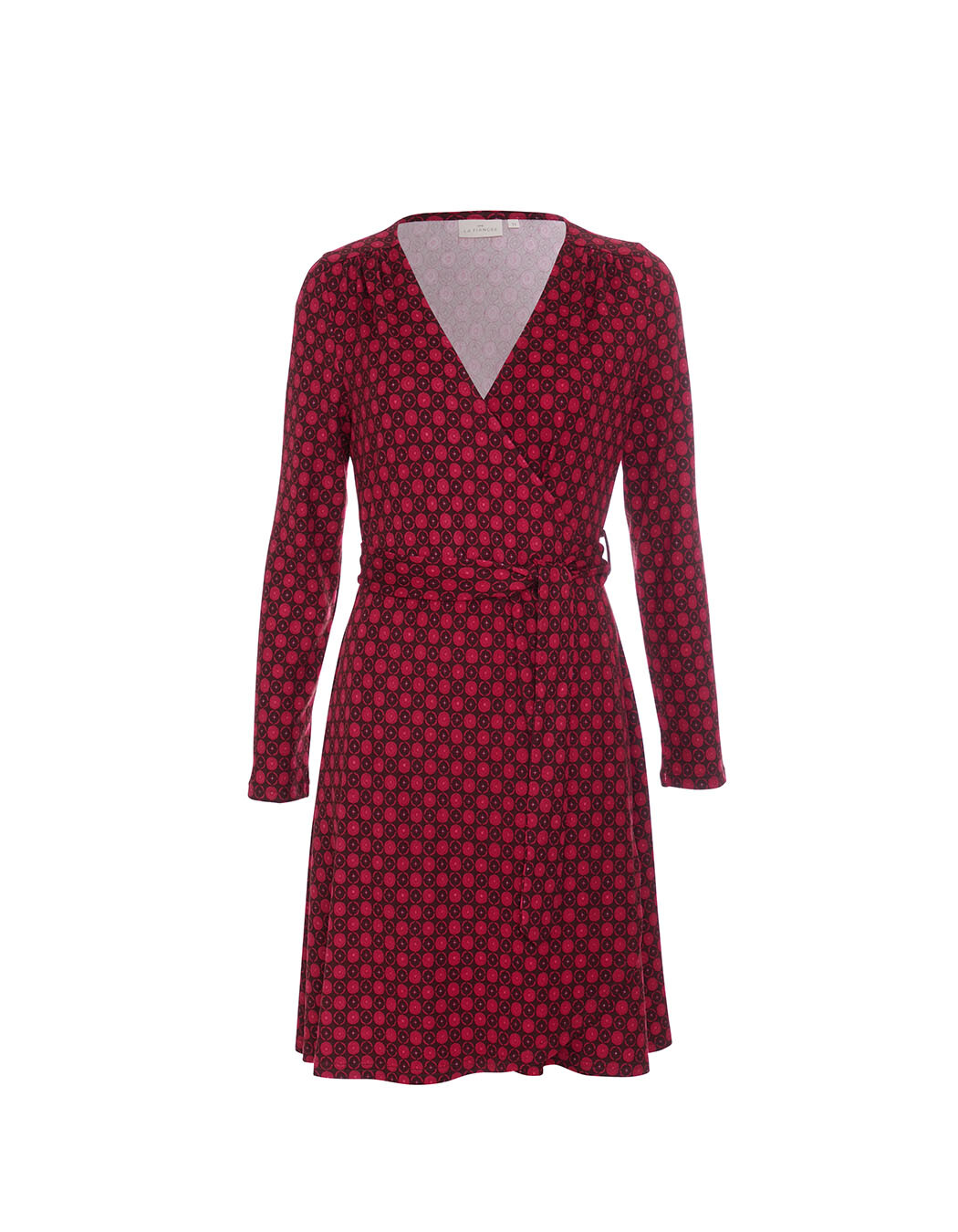 Robe portefeuille maille imprimé La Fiancée