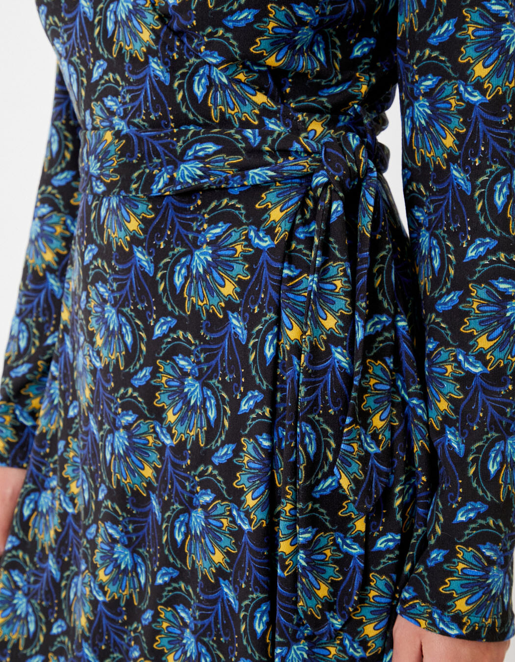 Robe portefeuille maille imprimé La Fiancée