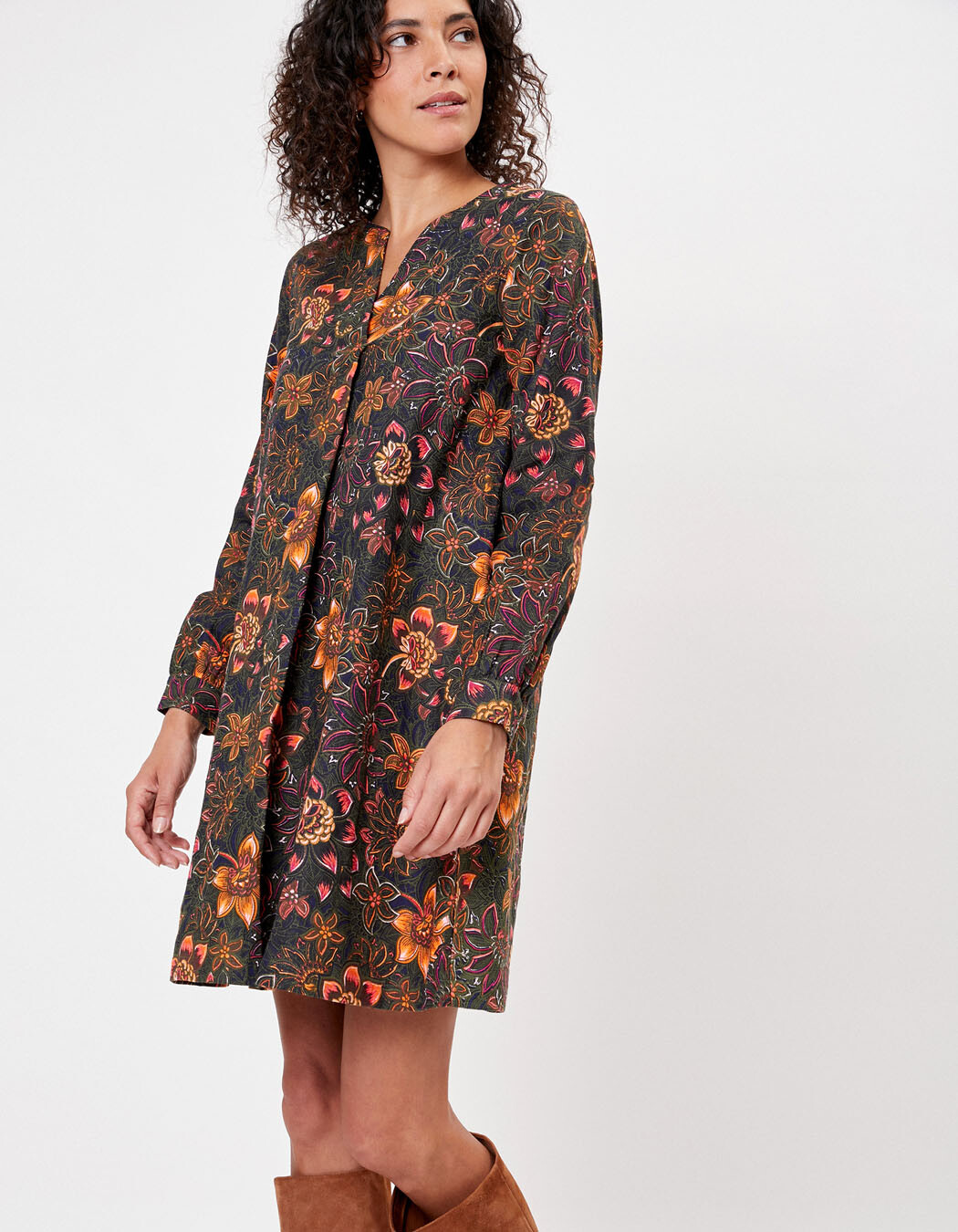 Robe trapèze coton bio imprimé La Fiancée