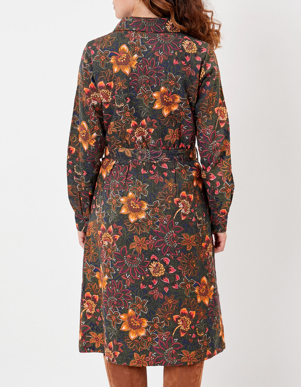 Robe chemise midi coton bio imprim&eacute; La Fianc&eacute;e