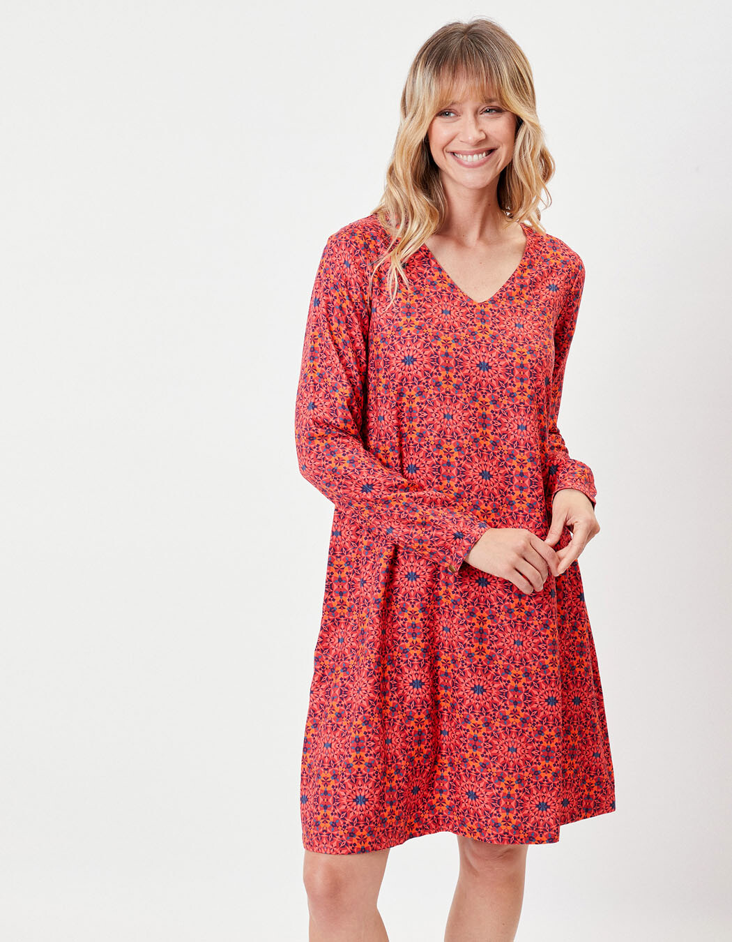 Robe évasée fluide imprimé La Fiancée