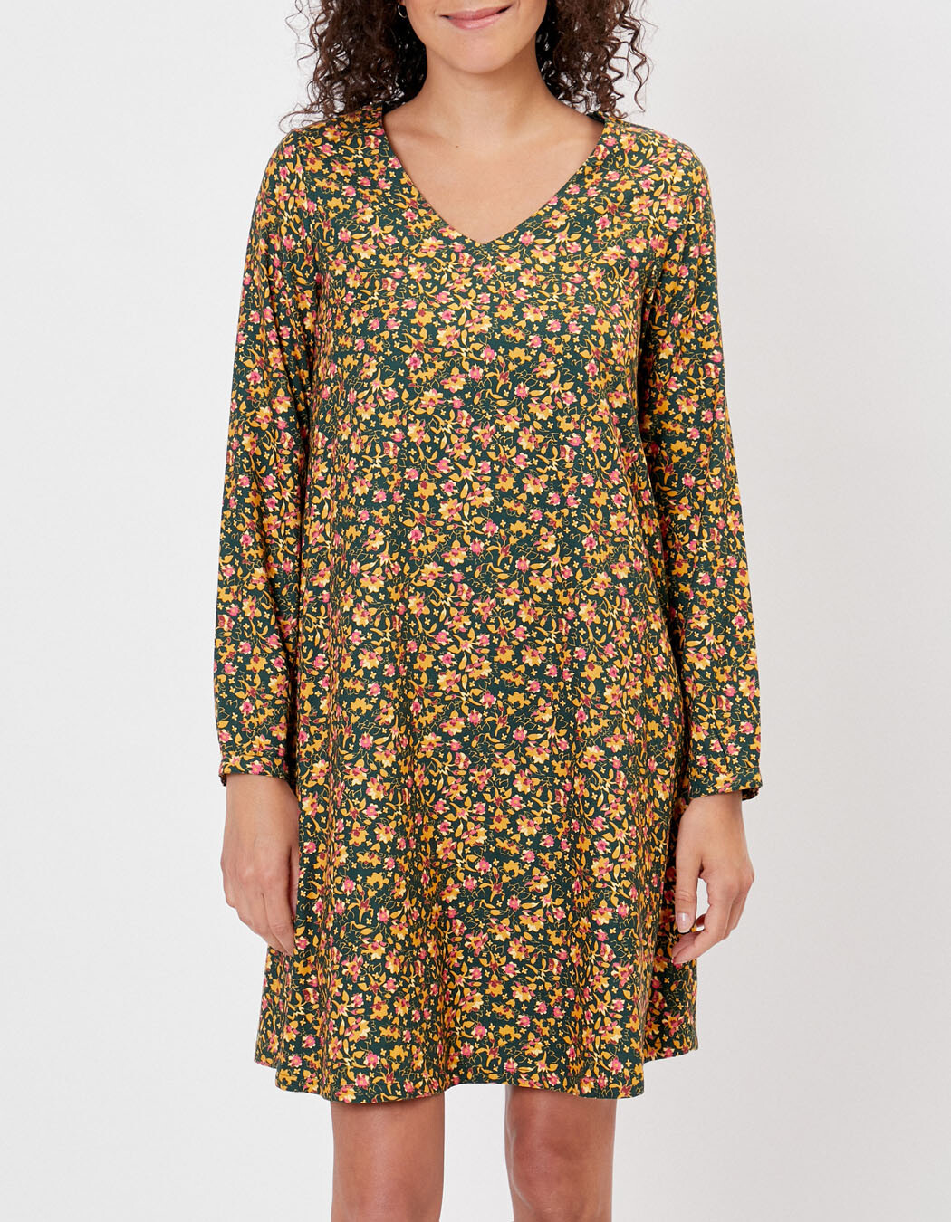 Robe évasée fluide imprimé La Fiancée