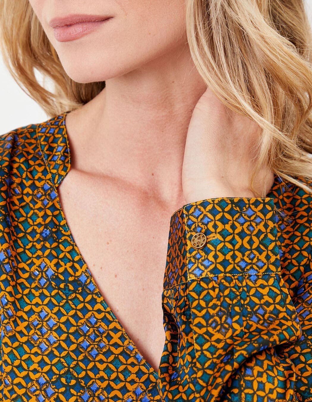 Robe ample satin de viscose imprimé La Fiancée