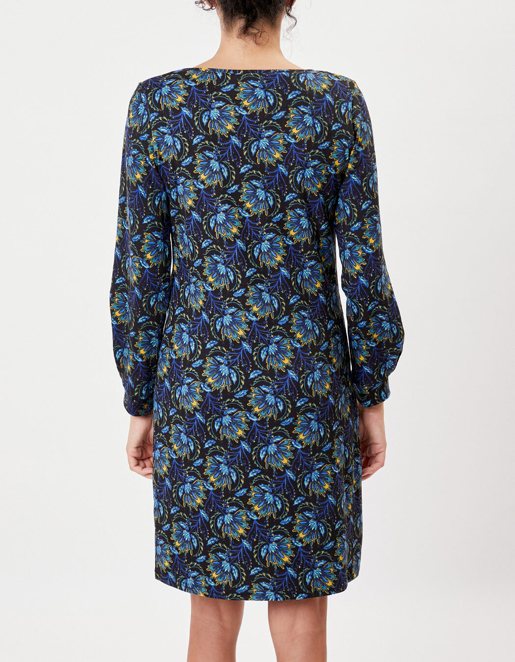 Robe fluide droite maille imprimé La Fiancée