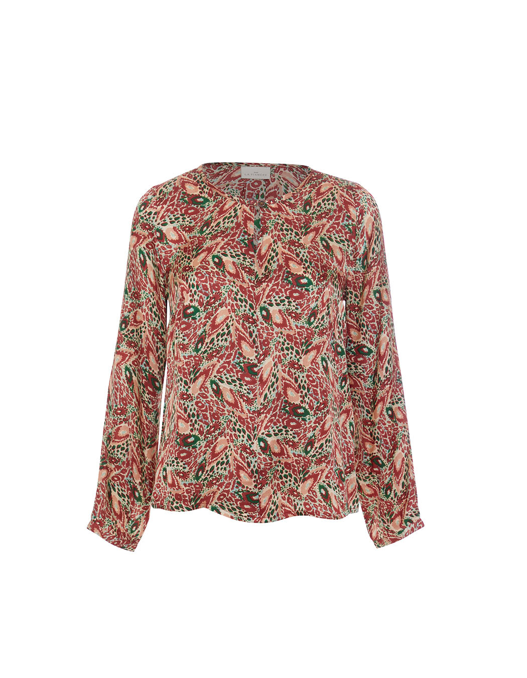 Top droit satin de viscose imprimé La Fiancée