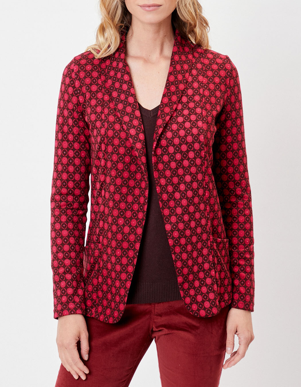 Veste souple ajustée maille imprimé La Fiancée