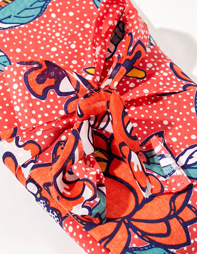 Coupon de tissu voile de coton imprim&eacute; La Fianc&eacute;e