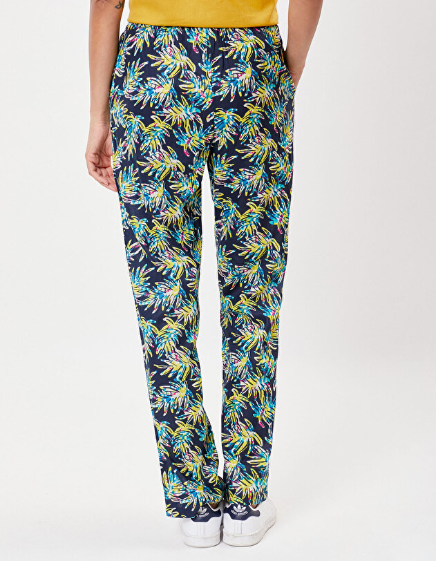 Pantalon droit coton bio imprim&eacute; La Fianc&eacute;e